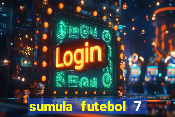 sumula futebol 7 society excel